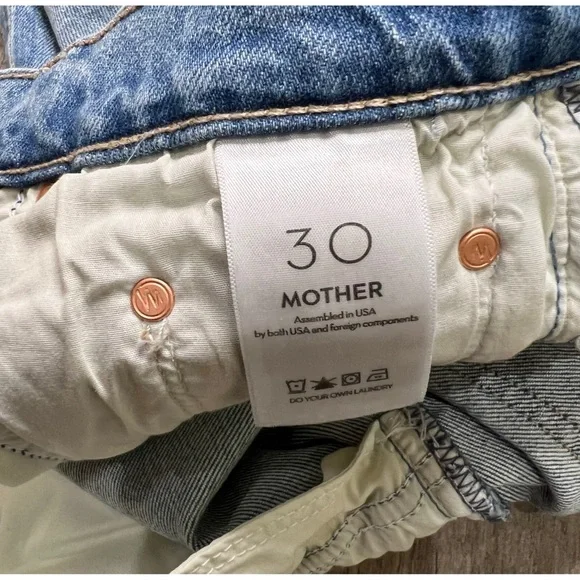 NEW Mother The Tripper Flood Fray High Waist
Ankle Flare Jeans Size 30 - Picture 13 of 13